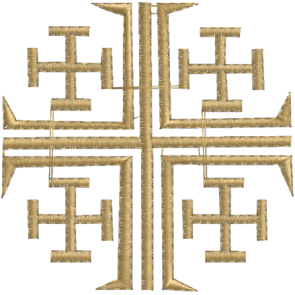 Matriz de Bordado Cruz de Jerusalém